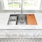 Nantucket Sinks 28In. Prep-Station Single Bowl Undermount Stainless Steel Kitchen Sink with Included Accessories SR-PS2-2818-16 - alternate 3